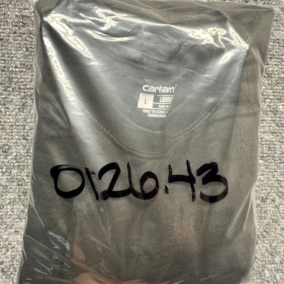 Carhartt Mens Loose Fit Long Sleeve Graphic T-Shirt Black K231 Large - Picture 15 of 16